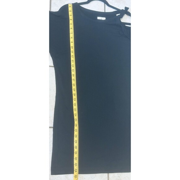 LOU & GREY Women Size S Signaturesoft Black Shift Dress Minimalist Boho Timeless - Picture 8 of 10
